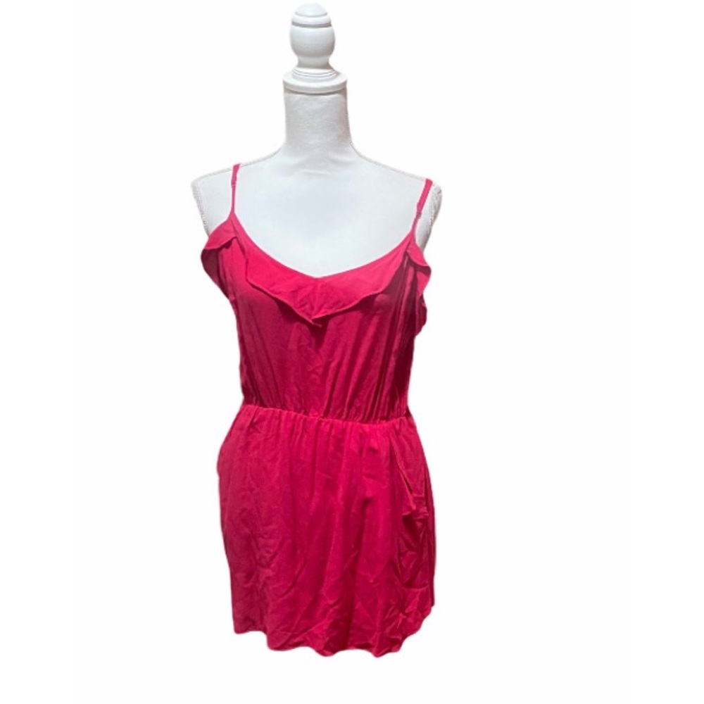 ARITZIA Talula Hot Pink Ruffle Short Mini Dress